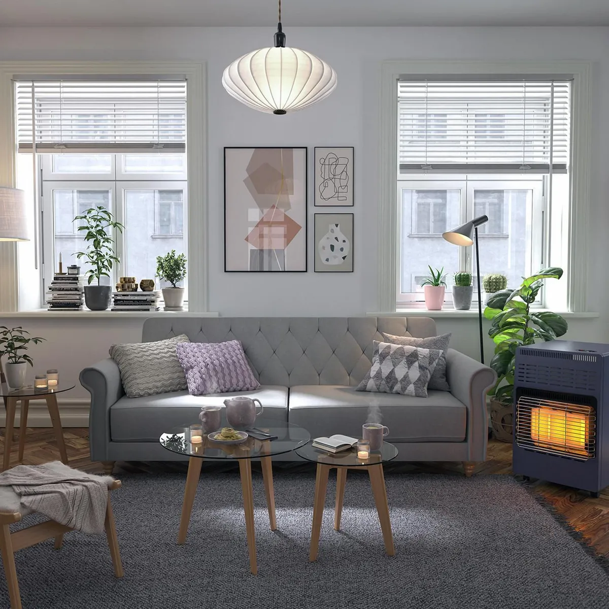 Just Home Collection - Set 3 Mesas Vidrio