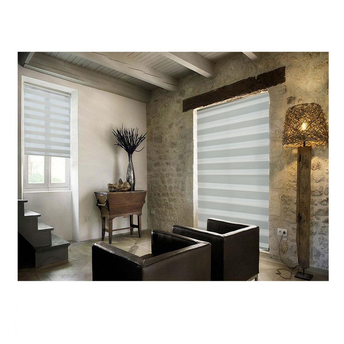 Deco Persiana - Persiana Duo Enrollable 100X160 Cm Marfil