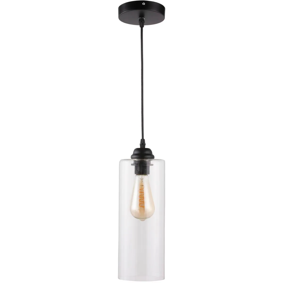 Lámpara colgante Brest de 1 luz E27 Transparente, marca Just Home Collection - Foto Principal