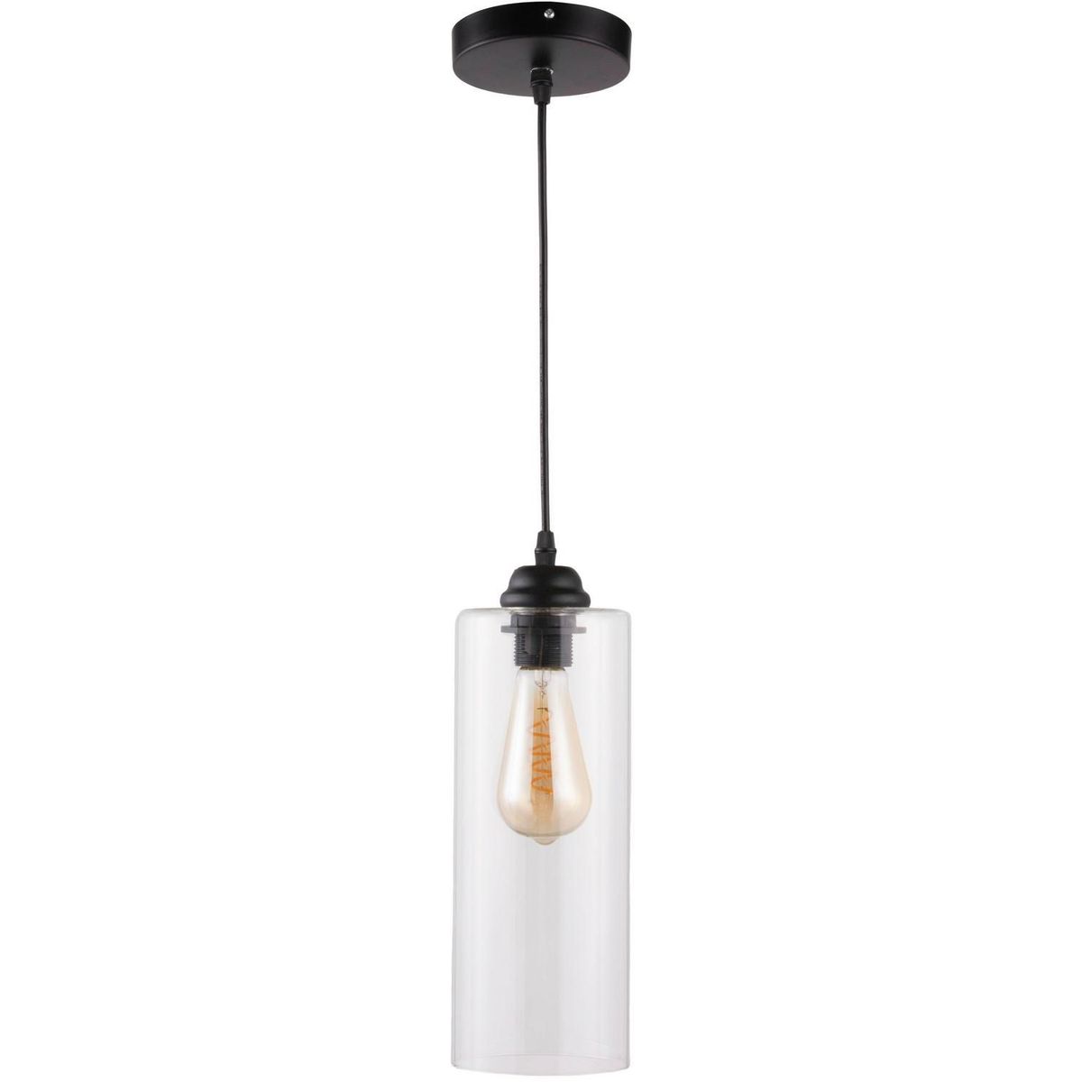 Lámpara colgante Brest de 1 luz E27 Transparente, marca Just Home Collection - Foto Principal