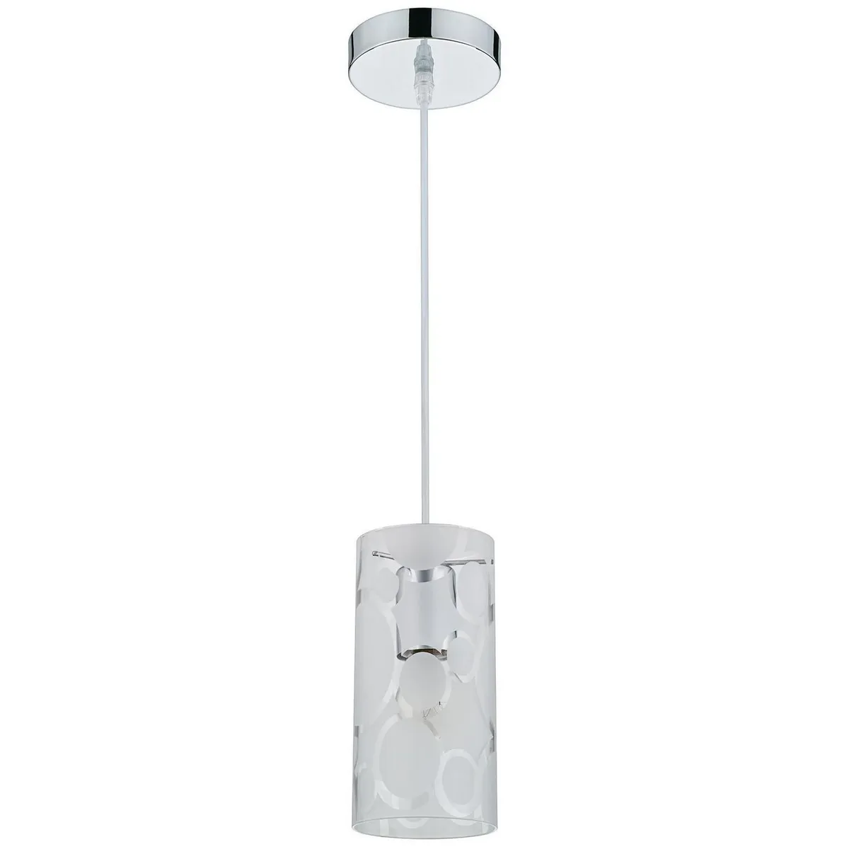 Lámpara Colgante New Memphis de 1 Luz Tipo E27 Plata, marca Just Home Collection - Foto Principal
