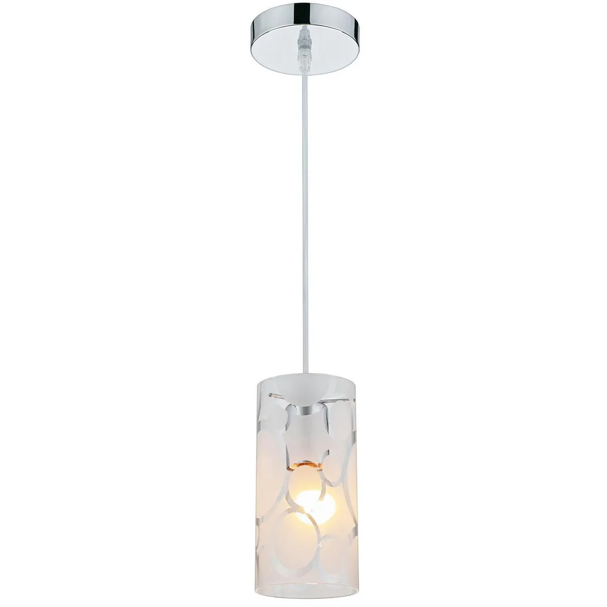 Lámpara Colgante New Memphis de 1 Luz Tipo E27 Plata, marca Just Home Collection - Foto 2