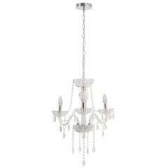 Lámpara colgante Auriga de 3 luces E14 Plata