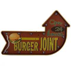 Letrero Burger Joint S/B.