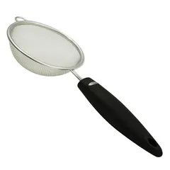 Colador acero inoxidable mango plástico 10cm