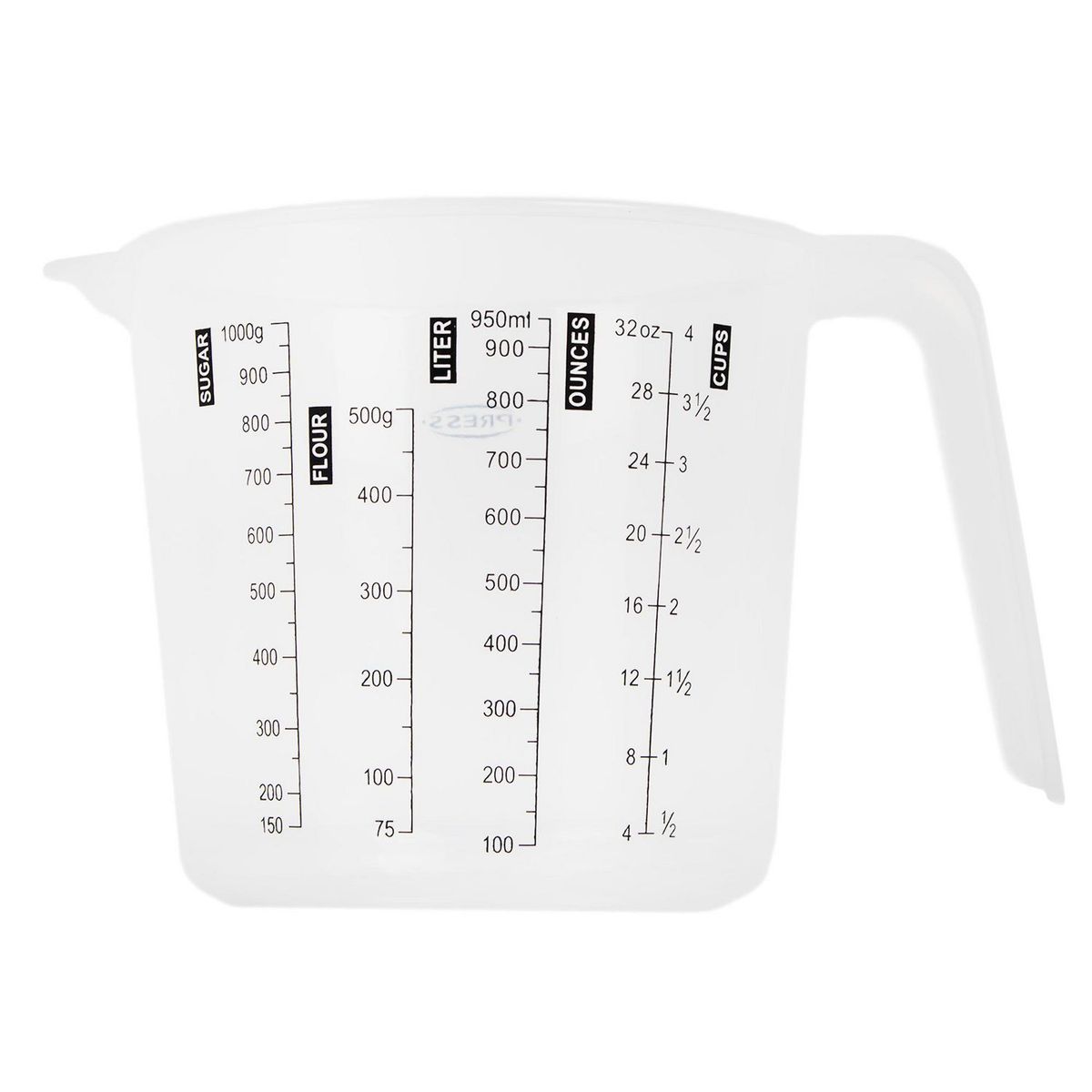Taza plástica medidora de 1 l Press, marca Press - Foto Principal