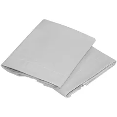 Set 2 Fundas Extra Microfibra Lisa Gris Ks 52 X 98