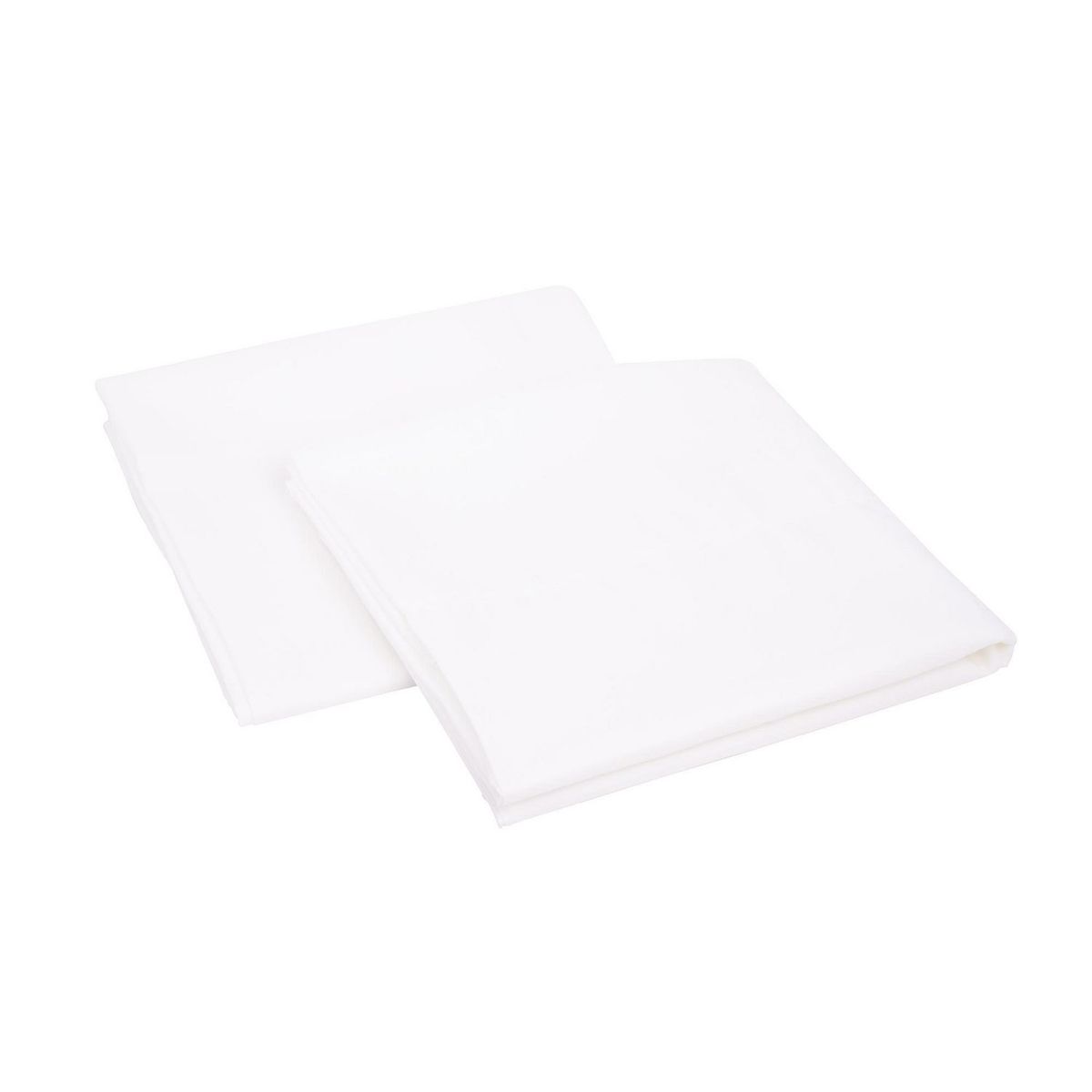 Just Home Collection - Set 2 Fundas Extra Microfibra Lisa Bco Ks 52 X 98
