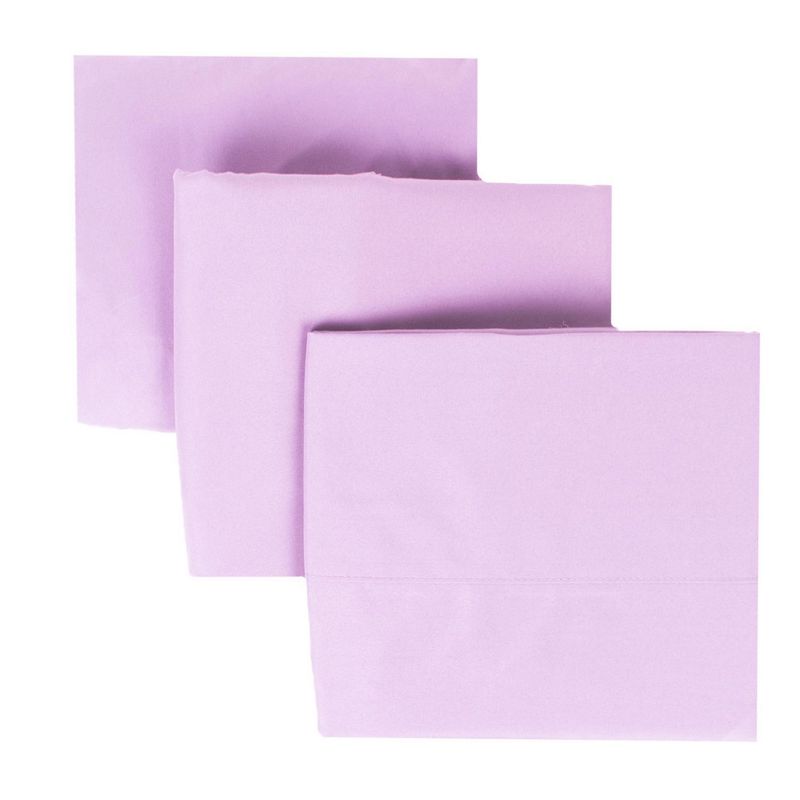 Home Collection - Juego de Sábanas Individual Microfibra Lisa Lila