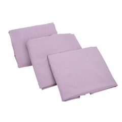 Juego de Sábanas Queen Size Microfibra Lisa Lila