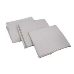 Juego de Sábanas Individual Microfibra Lisa Gris