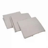 Juego de Sábanas King Size Microfibra Lisa Gris
