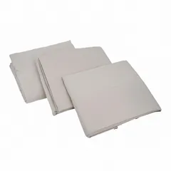 Juego de Sábanas King Size Microfibra Lisa Gris