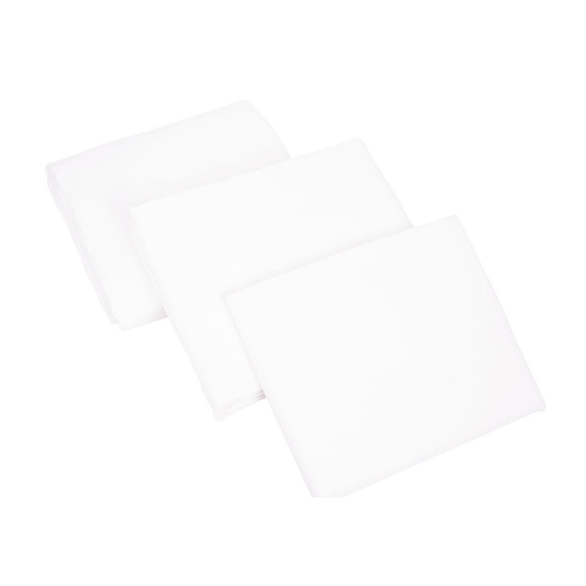 Juego de Sábanas Matrimonial Microfibra Lisa Blanco, marca Just Home Collection - Foto Principal