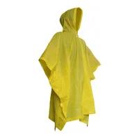 Impermeable portable tipo poncho 100% pvc de 0.1 m de espesor con botones plasticos