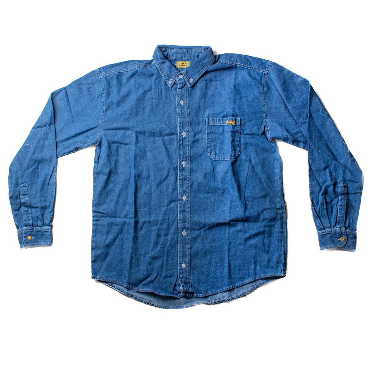 Lica - Camisa de Mezclilla Manga Larga Grande