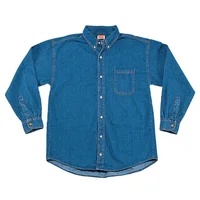 Camisa de mezclilla de 7.5 onzas manga larga marca LICA talla CH