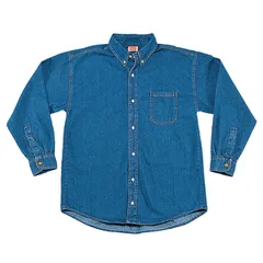 Camisa de Mezclilla Manga Larga Mediana