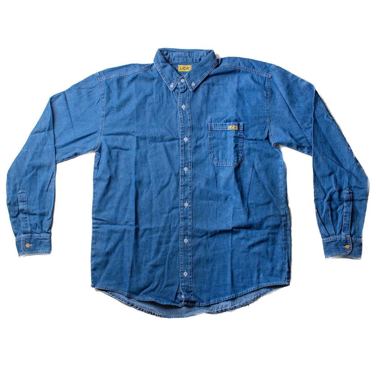 Lica - Camisa de Mezclilla Manga Larga Mediana