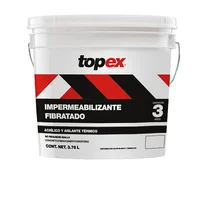 Impermeabilizante Fibratado Topex - 3 Años de 3.8 litros - Blanco