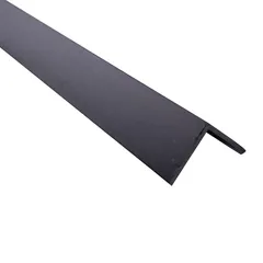 Ángulo 25 x 25 x 1.8mm PVC Negro 1m