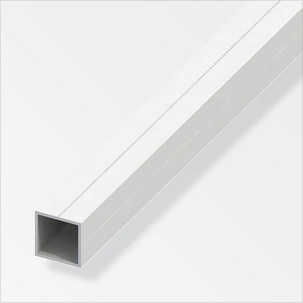 Tubo Cuadrado PVC Blanco 23.5 x 1,5mm 2.5m, marca Alfer - Foto Principal