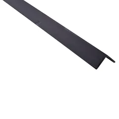 Ángulo 10 x 10 x 1 mm PVC Negro 1m