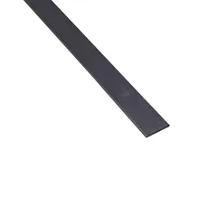 Varilla plana 20 x 2mm de aluminio anodizado plata 2.5 m