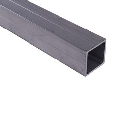 Tubo Cuadrado 23.5x1.5mm Aluminio Natural 1m