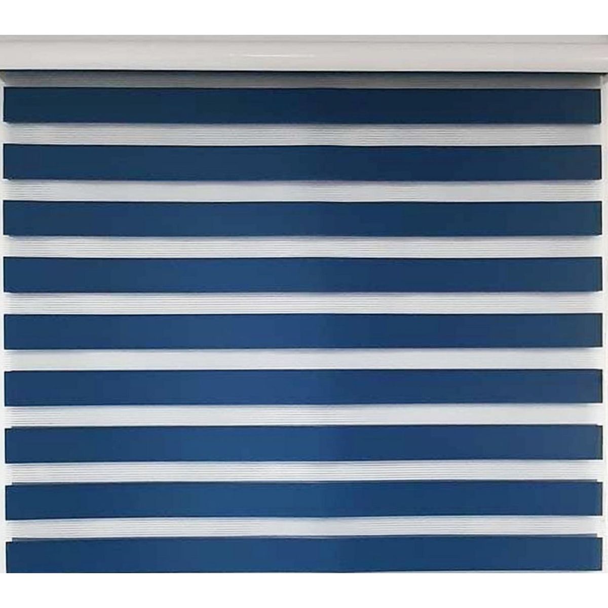 Just Home Collection - Persiana Enrollable Dúo Azul 160 x 165 cm