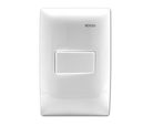 Placa Armada Con 1 Interruptor Sencillo Blanco