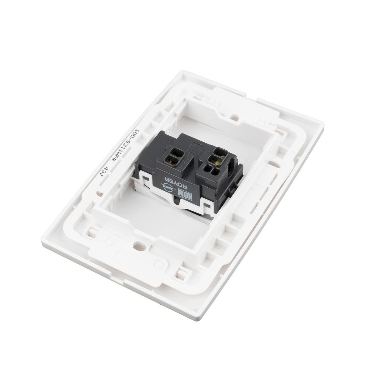 Royer - Placa Armada Con 1 Interruptor Sencillo Blanco