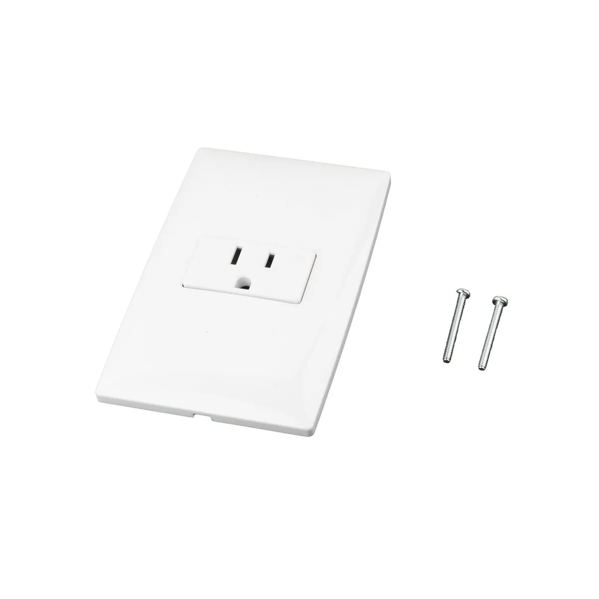 Royer - Placa Armada con 1 Toma Corriente Sencilllo 2P+T Blanco