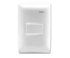 Placa Armada Con 1 Interruptor De Escalera Blanco