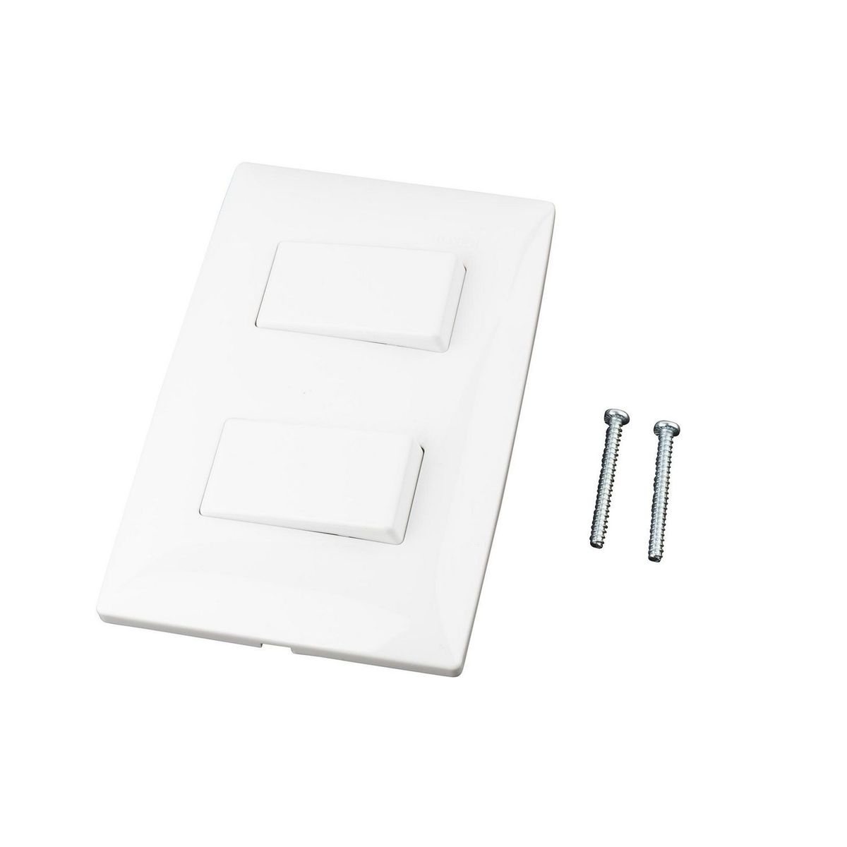 Royer - Placa con 1 Interruptor + 1 interruptor de escalera Blanco