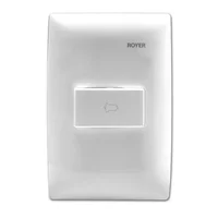 Placa Armada Con 1 Pulsador Timbre Blanco