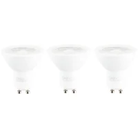 Pack de 3 focos LED luz fría de 4W tipo GU10
