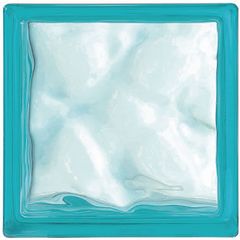 Vidrioblock 19 x 19 x 8 cm Turquesa