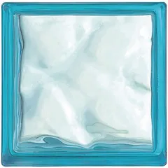 Vidrioblock 19 x 19 x 8 cm Azurro