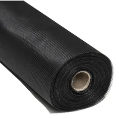 Malla mosquitera de fibra de vidrio pesada negra 1.50 ml