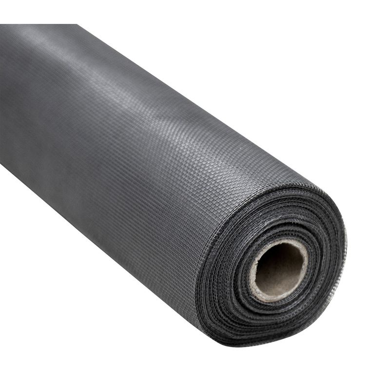 Multimarca - Malla mosquitera de fibra vidrio pesada gris 1.20 ml