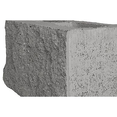 Block r�stico gris 15 x 20 x 40 cm