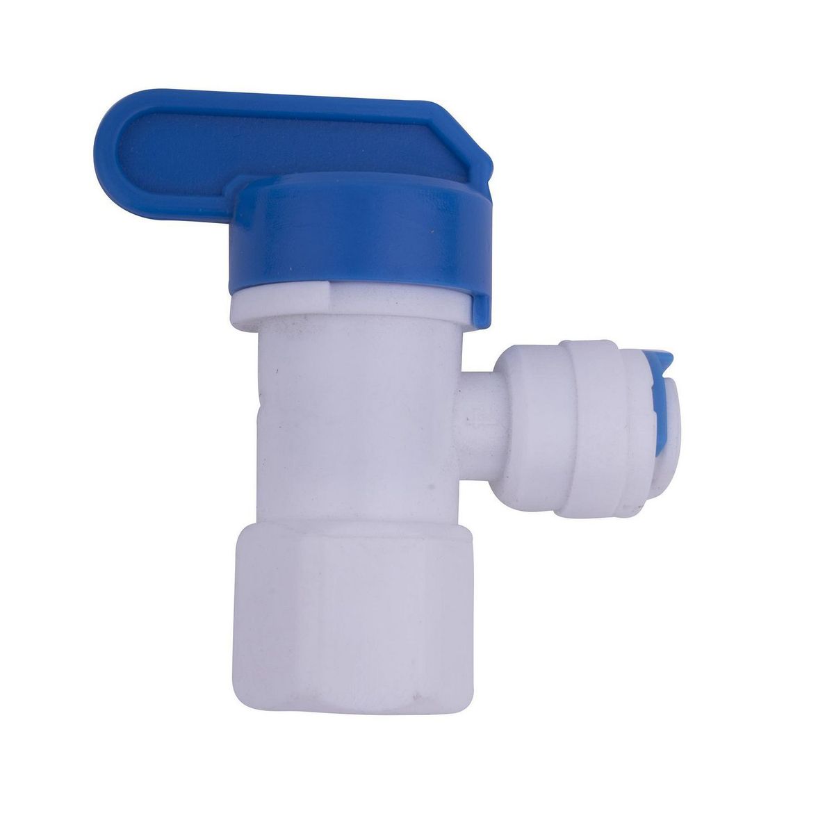 Valvula Cople Fitting 1/4 X 1/4 De Paso, Blanco, marca Servimatic - Foto Principal