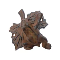 Adorno rana con hoja