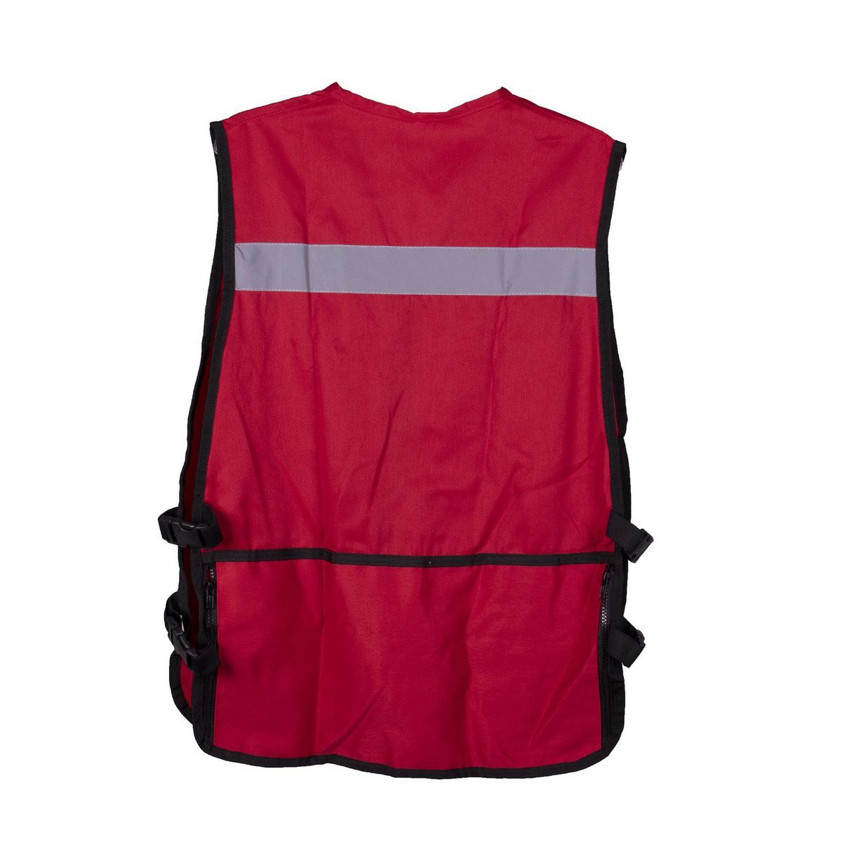 Infra - Chaleco Tipo Brigadista Rojo Con Cinta Reflejante