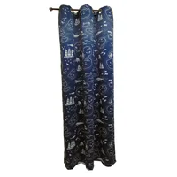 Cortina Infantil Barcos con Forro  135 x 220 cm