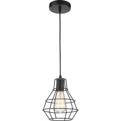 Lámpara colgante New Caruso de 1 luz E27 Negro