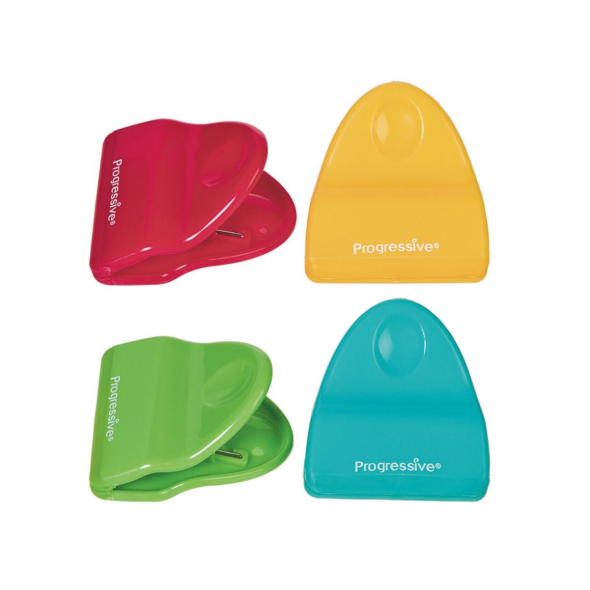 Set de 4 pinzas para cerrar bolsas, marca Progressive - Foto Principal