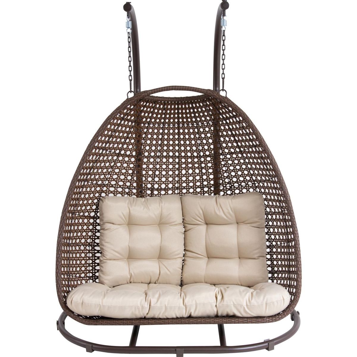 Just Home Collection - Sillón Colgante de Rattan 2 Personas