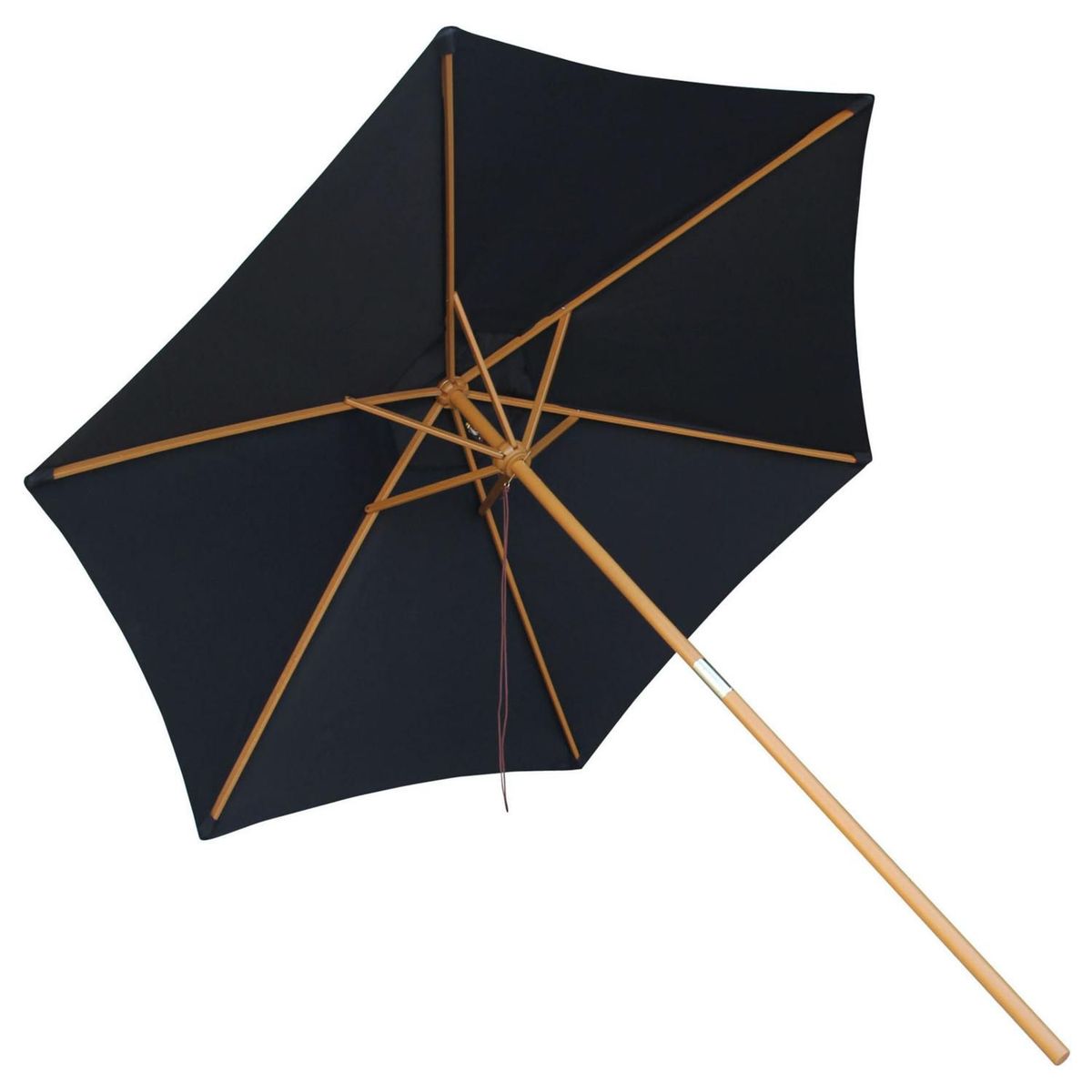 Just Home Collection - Quitasol Madera 2.5 M Negro